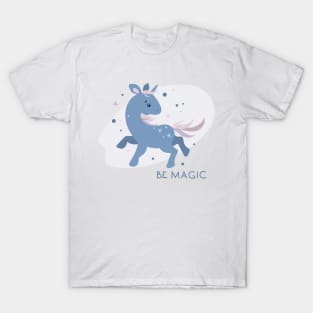 blue unicorn T-Shirt